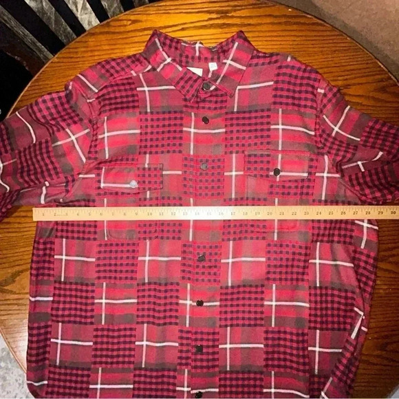 ROWM MENS Big 3XT TALL The Lodge Collection Jacquard Patchwork Shirt Jacket NEW - Picture 12 of 14